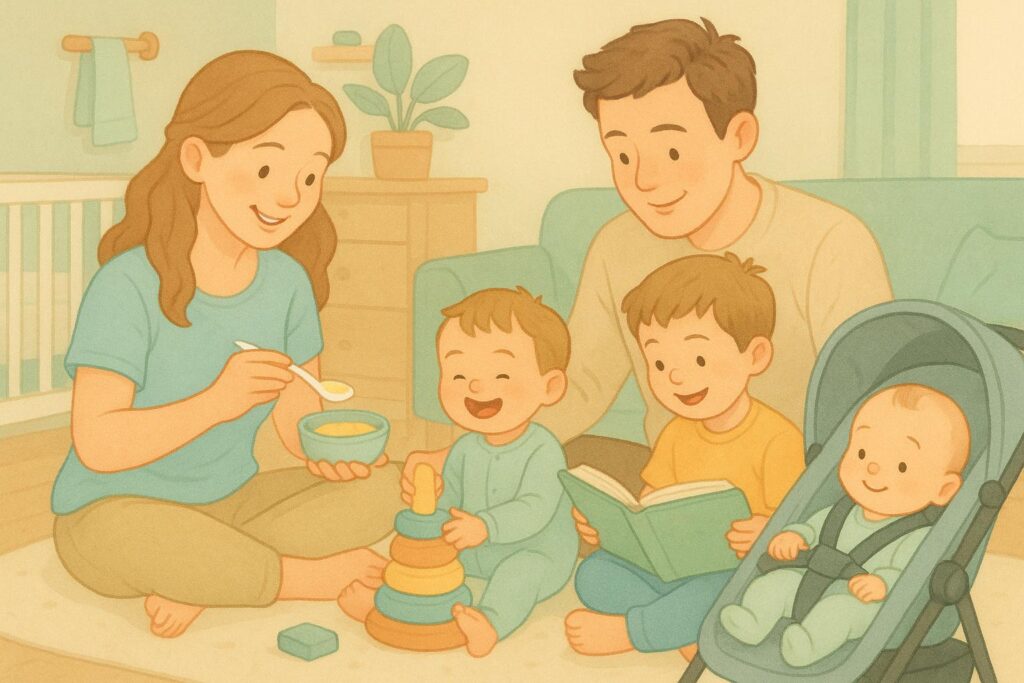 Como criar uma rotina saudável para crianças de 0 a 6 anos e promover desenvolvimento físico, emocional e cognitivo com hábitos positivos e segurança. (imagem gerada com inteligência artificial)