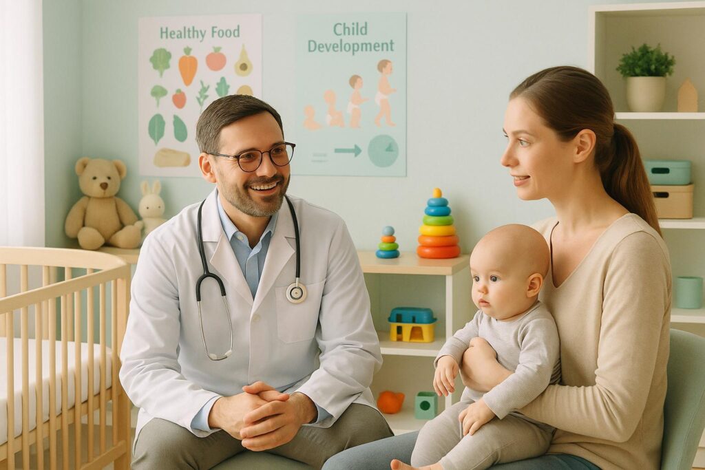 Dúvidas frequentes dos pais sobre saúde infantil respondidas com orientações essenciais para garantir o bem-estar, rotina saudável e cuidados preventivos. (imagem gerada com inteligência artificial)