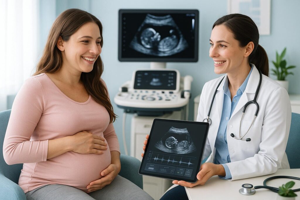 A importância do pré-natal está em garantir saúde e segurança para mãe e bebê, prevenindo riscos e promovendo um acompanhamento integral durante a gestação. (imagem gerada com inteligência artificial)