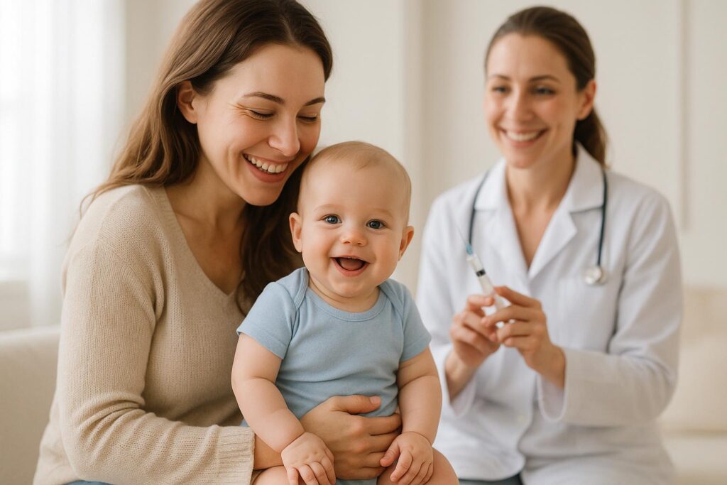 Dúvidas comuns sobre vacina em bebês em Sorocaba: respostas claras para garantir segurança, proteção e saúde do seu filho seguindo o cronograma oficial. (imagem gerada com inteligência artificial)