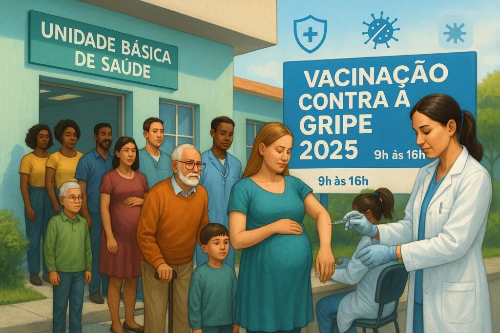 Onde vacinar contra a gripe em Sorocaba: descubra locais, horários e dicas para garantir sua proteção contra a gripe em 2025 com segurança e facilidade. (imagem gerada com inteligência artificial)