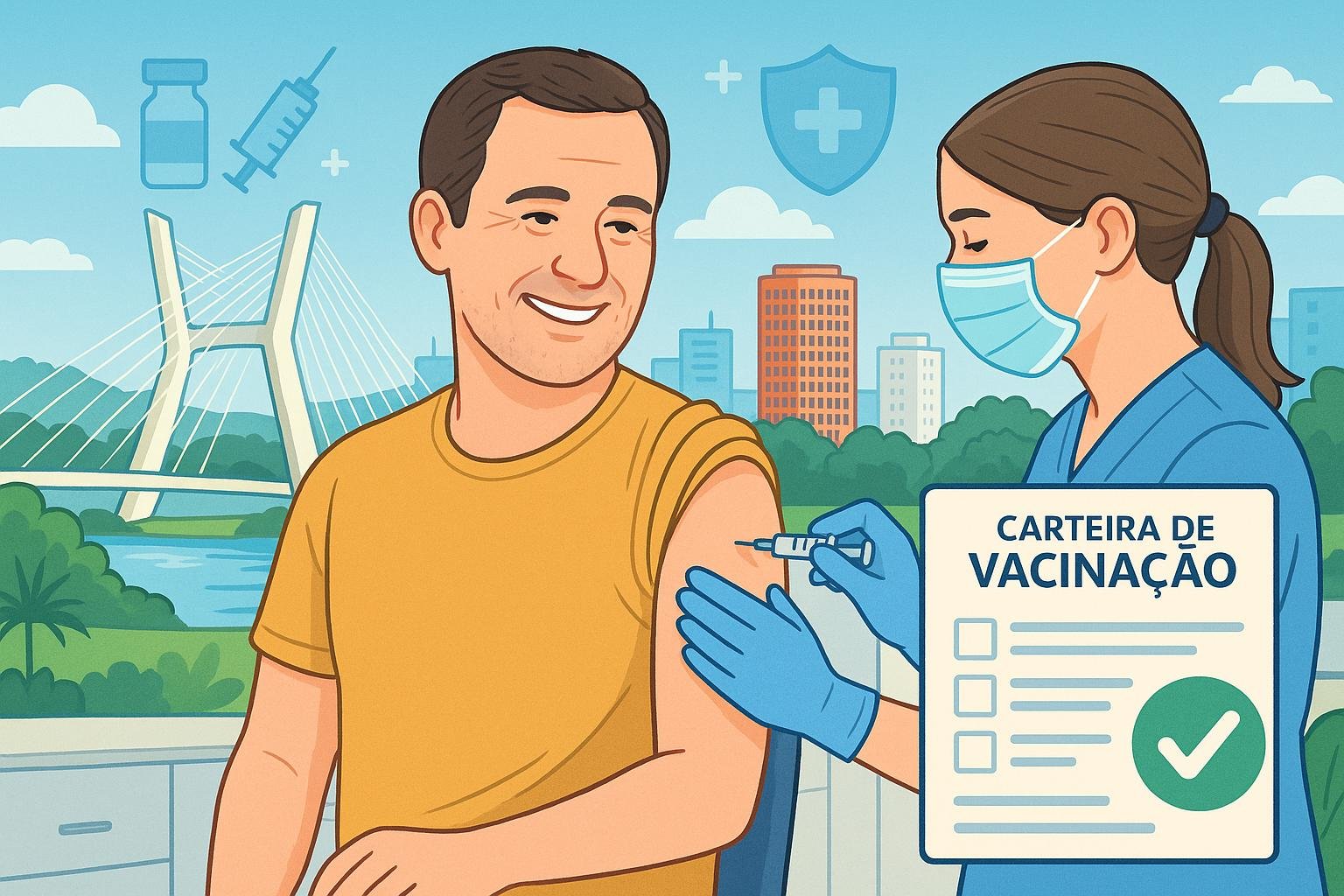 Adultos em Sorocaba precisam atualizar a vacinação para proteger a saúde individual e coletiva. Saiba onde vacinar e como acompanhar o calendário local. (imagem gerada com inteligência artificial)