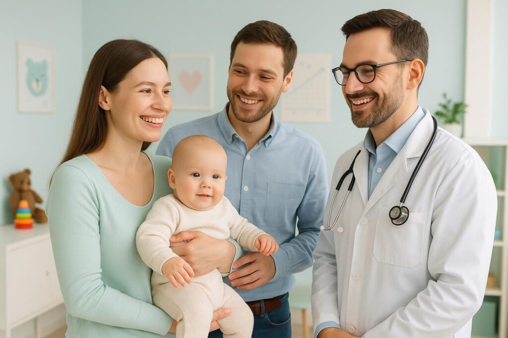 Como escolher o melhor pediatra garante o cuidado ideal do seu bebê, com segurança, apoio no desenvolvimento e acompanhamento contínuo da saúde infantil. (imagem gerada com inteligência artificial)
