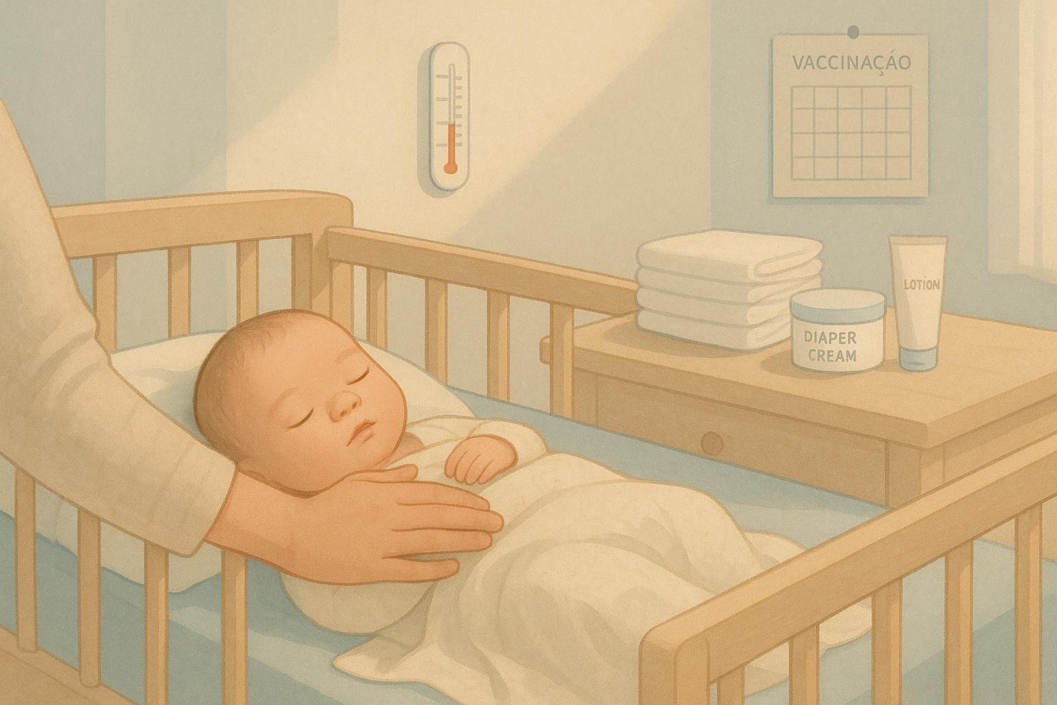 Cuidados ao recém-nascido nos primeiros dias garantem saúde, conforto e vínculo familiar, evitando complicações e promovendo desenvolvimento seguro e feliz. (imagem gerada com inteligência artificial)