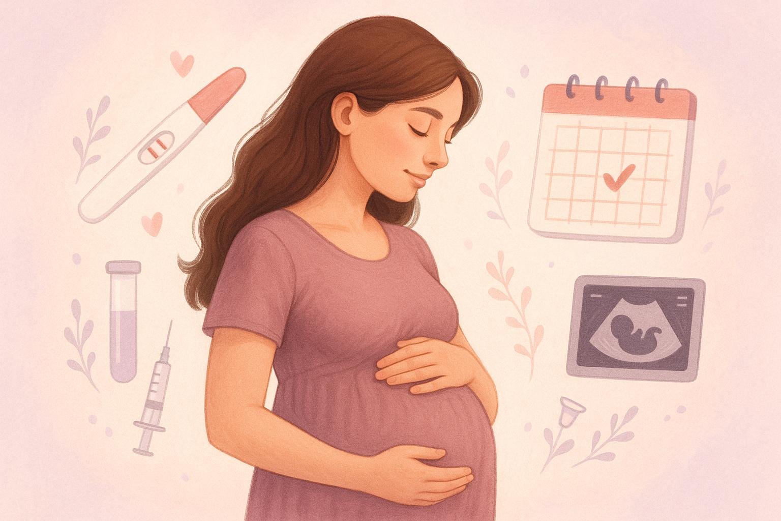 Estou grávida, e agora? Conheça os primeiros passos e exames essenciais para garantir uma gestação saudável, segura e acolhedora desde o início. (imagem gerada com inteligência artificial)