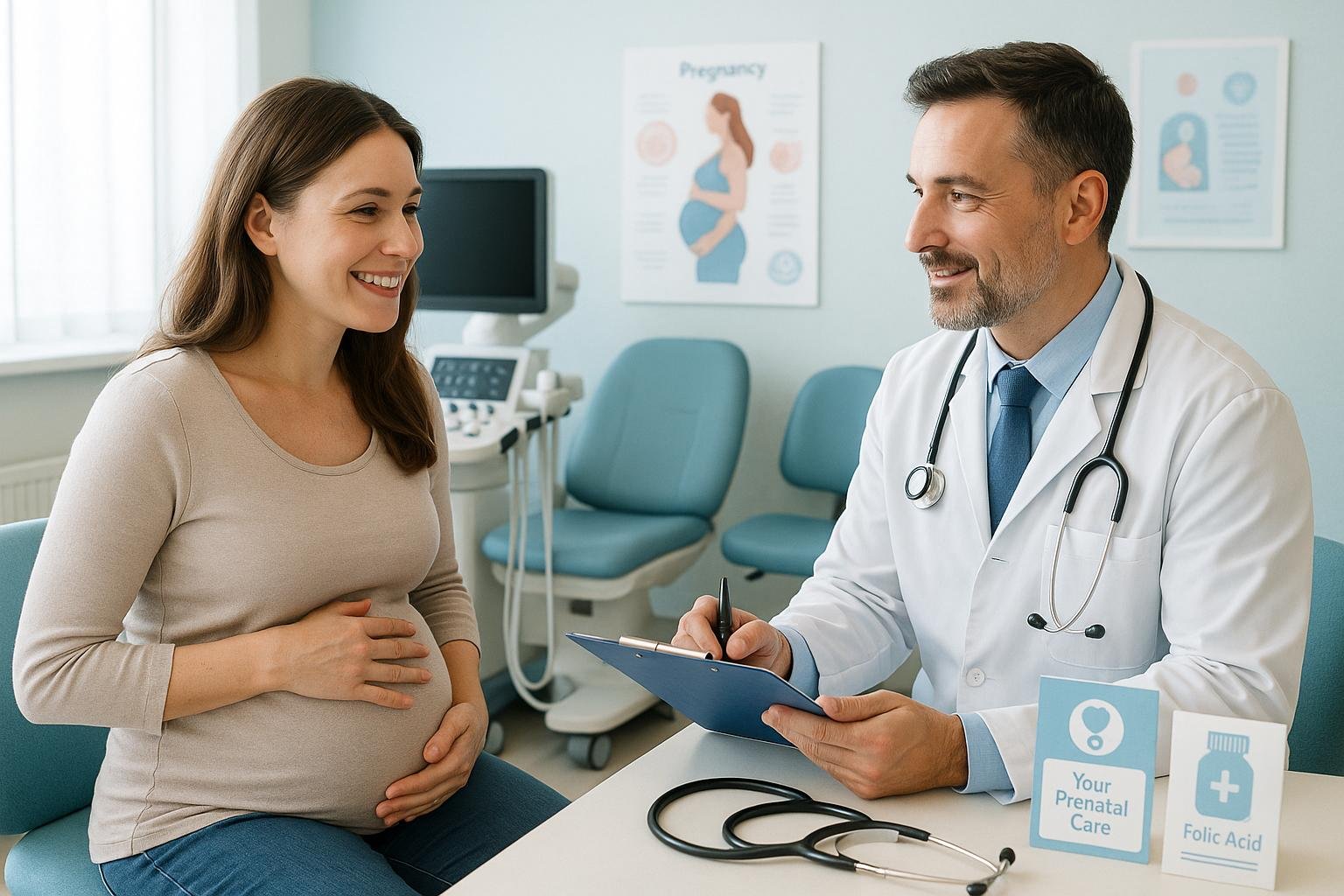 Primeira Consulta Pré-Natal: entenda exames essenciais, orientações importantes e expectativas para garantir saúde e bem-estar na gestação desde o início. (imagem gerada com inteligência artificial)